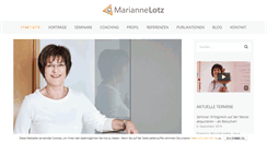 Desktop Screenshot of marianne-lotz.de