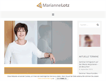 Tablet Screenshot of marianne-lotz.de